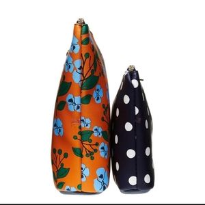 NWT Dabney Lee Orange  Polka dot Gift Set Wristlet